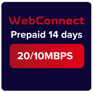 WebConnect Prepaid 14 days - 20/10Mbps