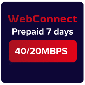 WebConnect Prepaid 7 days - 40/20Mbps