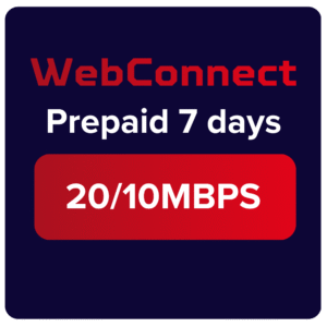 WebConnect Prepaid 7 days - 20/10Mbps
