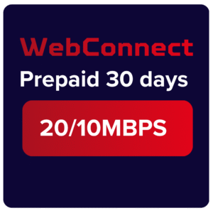 WebConnect Prepaid 30 days - 20/10Mbps
