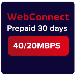 WebConnect Prepaid 30 days - 40/20Mbps