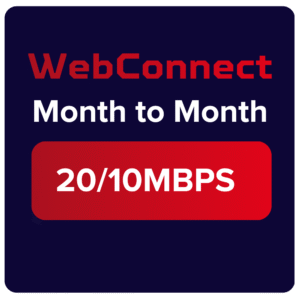 WebConnect 20/10Mbps month to month