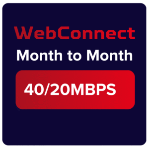 WebConnect 40/20Mbps month to month